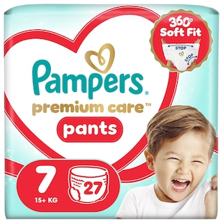 PAMPERS | Πάνες Βρακάκι Μωρού Premium Pants Νο7 27 Τεμάχια