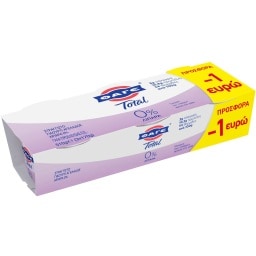TOTAL | Γιαούρτι Στραγγιστό 0% Λιπαρά 3x170g Έκπτωση 1Ε