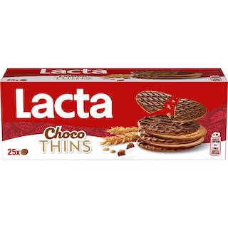 LACTA | Μπισκότα Choco Thins 170g
