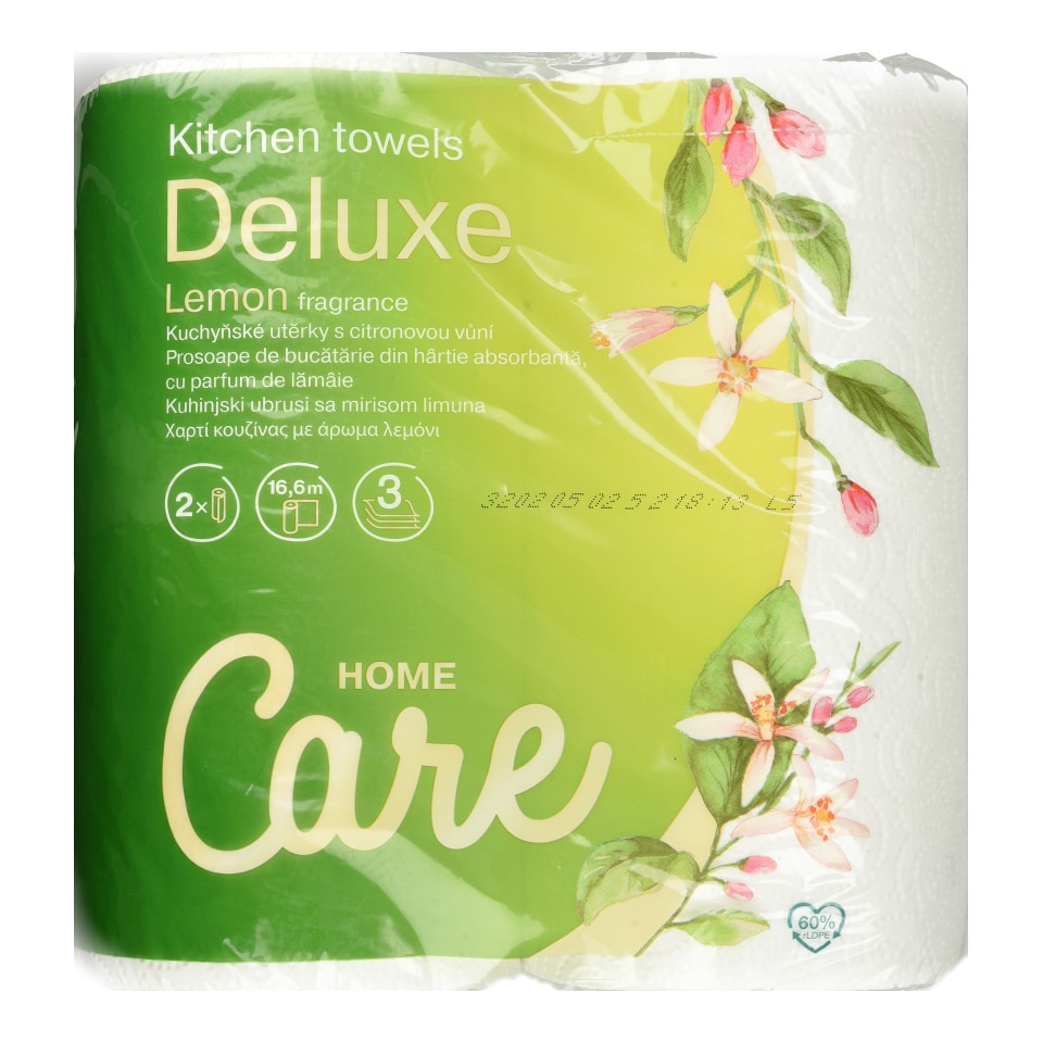 CARE Χαρτί Κουζίνας Deluxe Λεμόνι 3 Φύλλα 2x195g