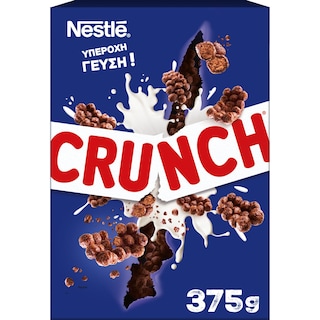 CRUNCH | Δημητριακά Τραγανά Ολικής Άλεσης Σοκολάτα 375gr