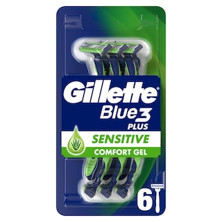 GILLETTE | Ξυραφάκια Blue 3 Plus Sensitive 6 Τεμάχια