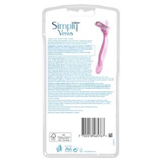 GILLETTE | Ξυραφάκια Simply Venus 3 Λεπίδες 8 Τεμάχια