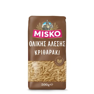 MISKO | Μακαρόνι Κριθαράκι Ολικής Άλεσης 500g
