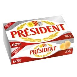 PRESIDENT | Βούτυρο Ανάλατο 60% 200g