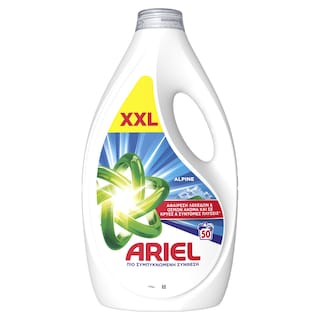 ARIEL | Υγρό Πλυντηρίου Ρούχων Alpine 50 Μεζούρες