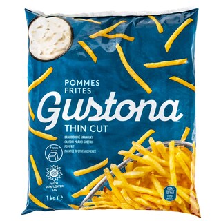 GUSTONA | Πατάτες Λεπτές Προτηγανισμένες Κατεψυγμένες 1kg