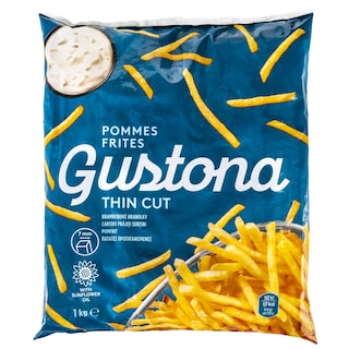 GUSTONA | Πατάτες Λεπτές Προτηγανισμένες Κατεψυγμένες 1kg