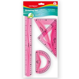 KEYROAD | Σετ Γεωμετρίας Flexible 4 Τεμάχια