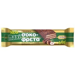 ΙΟΝ | Σοκοφρέτα Maxi Γκοφρέτα Φουντούκι 60g