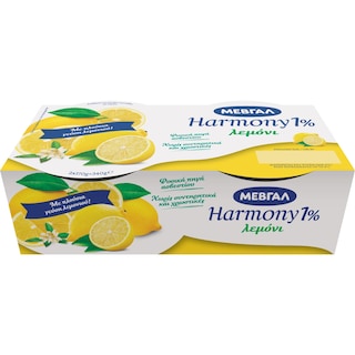 HARMONY | Επιδόρπιο Γιαουρτιού Λεμόνι 1% 2x170g