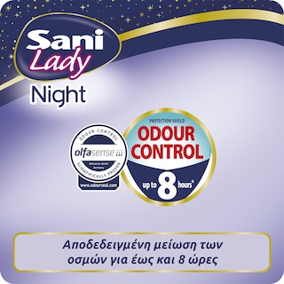 SANI | Σερβιέτες Ακράτειας Lady Night Super No5 10 Τεμάχια