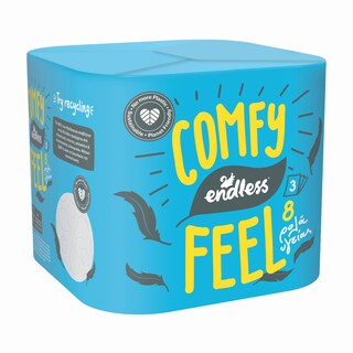 ENDLESS | Χαρτί Υγείας Comfy Feel 3 Φύλλα 8 Ρολά 830g