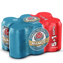 ΜΑΜΟΣ | Μπύρα Pilsner Κουτί 330ml 5+1 Δώρο