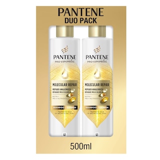 PANTENE | Σαμπουάν Μοριακή Αναδόμηση Duo Pack 500ml