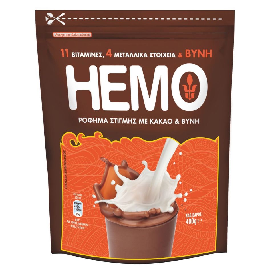 HEMO Ρόφημα Στιγμής Κακάο 400g