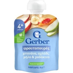 GERBER | Φρουτοπουρές 4 Φρούτα 90g