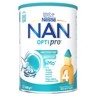 NAN | Γάλα Νηπιακό Σκόνη Optipro Νο4 2+ Ετών 400gr