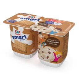 SMART | Επιδόρπιο Γιαουρτιού Μπισκότο Σοκομπιλάκια 2x140g
