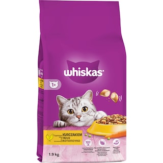 WHISKAS | Γατοτροφή Κροκέτες Κοτόπουλο 1.9Kg