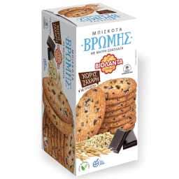 ΒΙΟΛΑΝΤΑ | Oat Cookies Dark Chocolate Sugar Free 200g