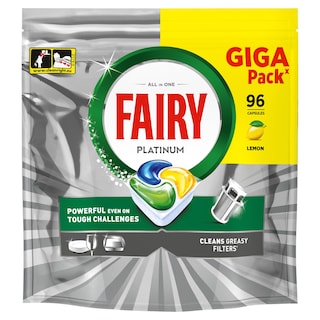 FAIRY | Κάψουλες Πλυντηρίου Πιάτων Platinum Lemon 96 Τεμάχια