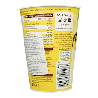ΚΟΚΟ | Φυτικό Επιδόρπιο Καρύδας Βανίλια Vegan 350g