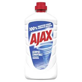 AJAX | ΑΣΠΡΟΣ ΣΙΦΟΥΝΑΣ | Καθαριστικό Πατώματος Άσπρος Σίφουνας Classic 1lt