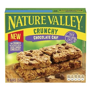 NATURE VALLEY | Μπάρες Δημητριακών Crunchy Chocolate Chips 5x42g