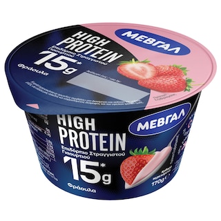 ΜΕΒΓΑΛ | Επιδόρπιο Γιαουρτιού High Protein Φράουλα 170g