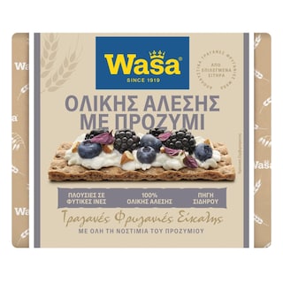 WASA | Φρυγανιές Ολικής Άλεσης Προζύμι 235g