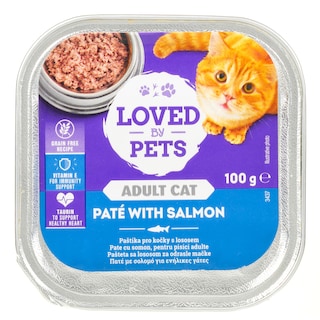 LOVED BY PETS | Γατοτροφή Πατέ Σολομός 100g