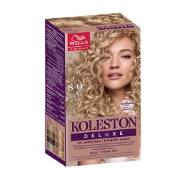 KOLESTON | Βαφή Μαλλιών 8/0 Ανοιχτό Ξανθό Deluxe Kit 1 Τεμάχιο