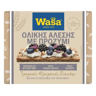 WASA | Φρυγανιές Ολικής Άλεσης Προζύμι 235g