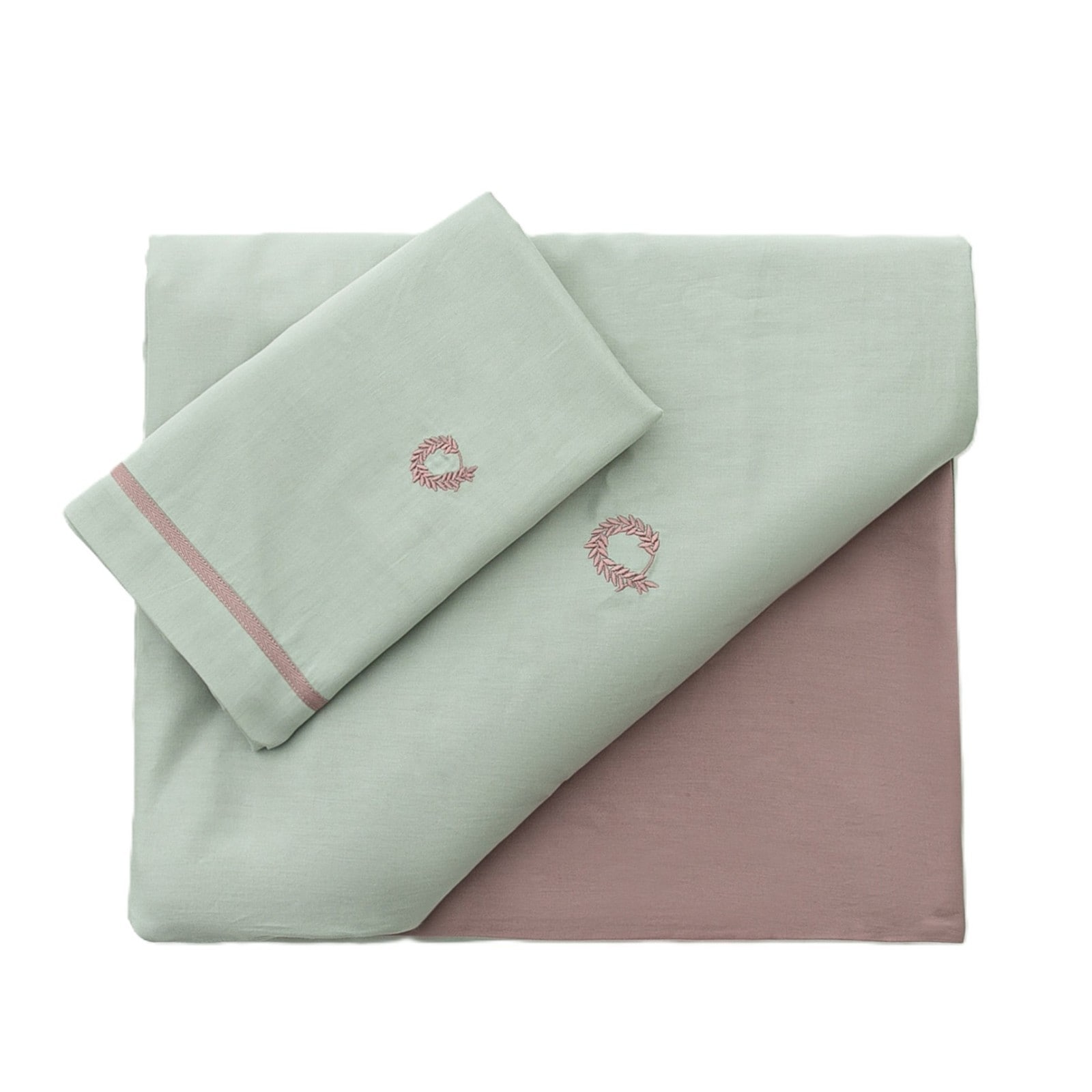 Σετ Παπλωματοθήκη Μονή Μέντα Μπεζ 1 Τεμάχιο