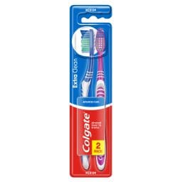 COLGATE | EXTRA CLEAN | Οδοντόβουρτσα Extra Clean Μέτρια 2 Τεμάχια ΤΙΜΗ ΣΟΚ