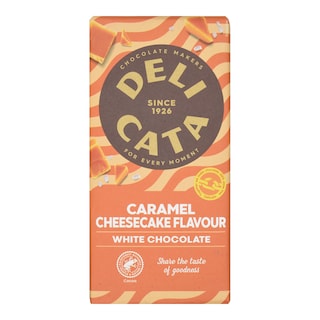 DELICATA | Λευκή Σοκολάτα Cheesecake Καραμέλα 150g