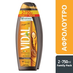 VIDAL | Αφρόλουτρο Argan Oil 2x750ml