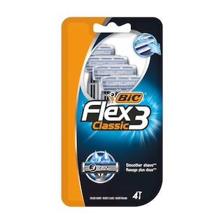 BIC | Ξυραφάκια Flex 3 Classic 4 Τεμάχια
