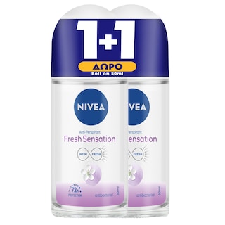 NIVEA | Αποσμητικό Roll On Fresh Sensation 50ml 1+1 Δώρο