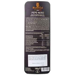 RENZINI | Σαλάμι με Μαύρο Πιπέρι 180g