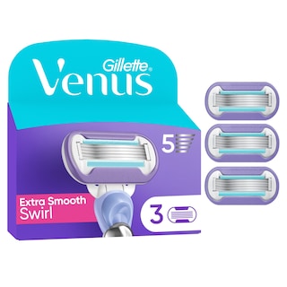 GILLETTE | Venus Delux Smooth Swirl Replacement Blades 3 Pieces