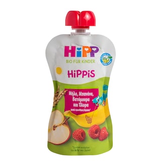 HIPP | Φρουτοπολτός Μήλο Μπανάνα Βατόμουρο Δημητριακά 100g