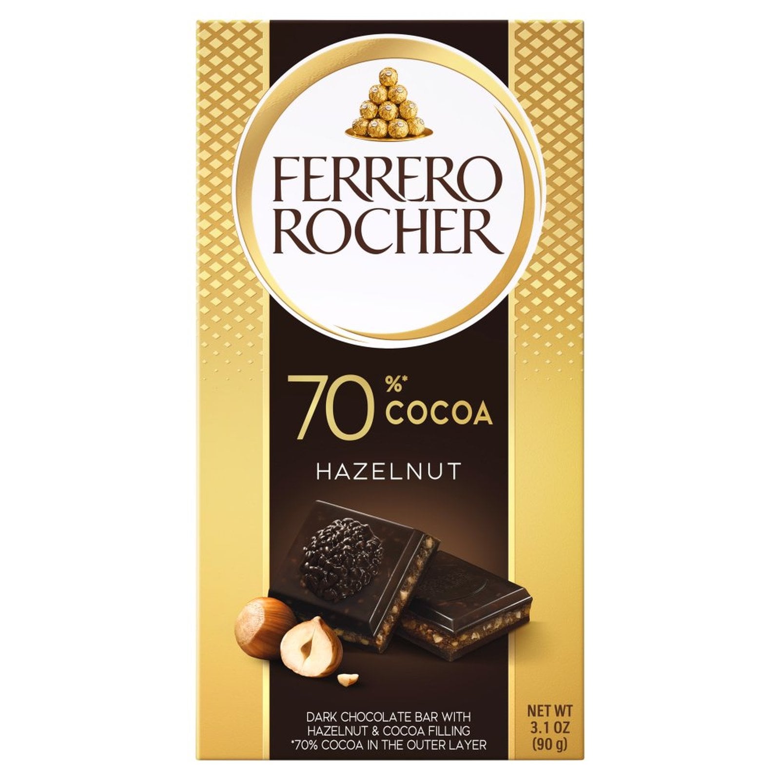 KINDER Μαύρη Σοκολάτα Ferrero Rocher 70% Κακάο 90g