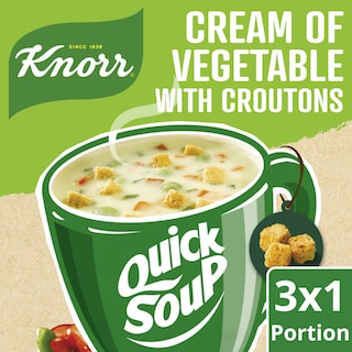 KNORR | Σούπα Λαχανικών Quick Soup με Κρουτόν 42g