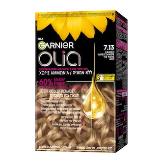 OLIA | Βαφή Mαλλιών 7.13 Ξανθό Μπεζ Σαντρέ 1 Τεμάχιο