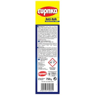 ΕΥΡΗΚΑ | Αποσκληρυντικο Νερού Anti-Kalk Σκόνη 750g