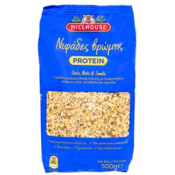 MILLHOUSE | Νιφάδες Βρώμης Protein Σπόροι Ξηροί Καρποί 500g