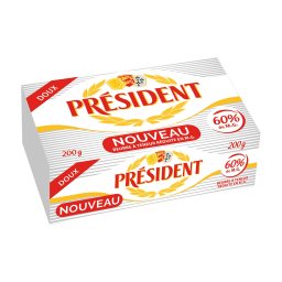 PRESIDENT | Βούτυρο Ανάλατο 60% 200g