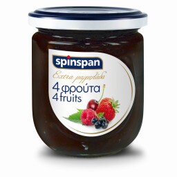 SPIN SPAN | Μαρμελάδα 4 Φρούτα 380g